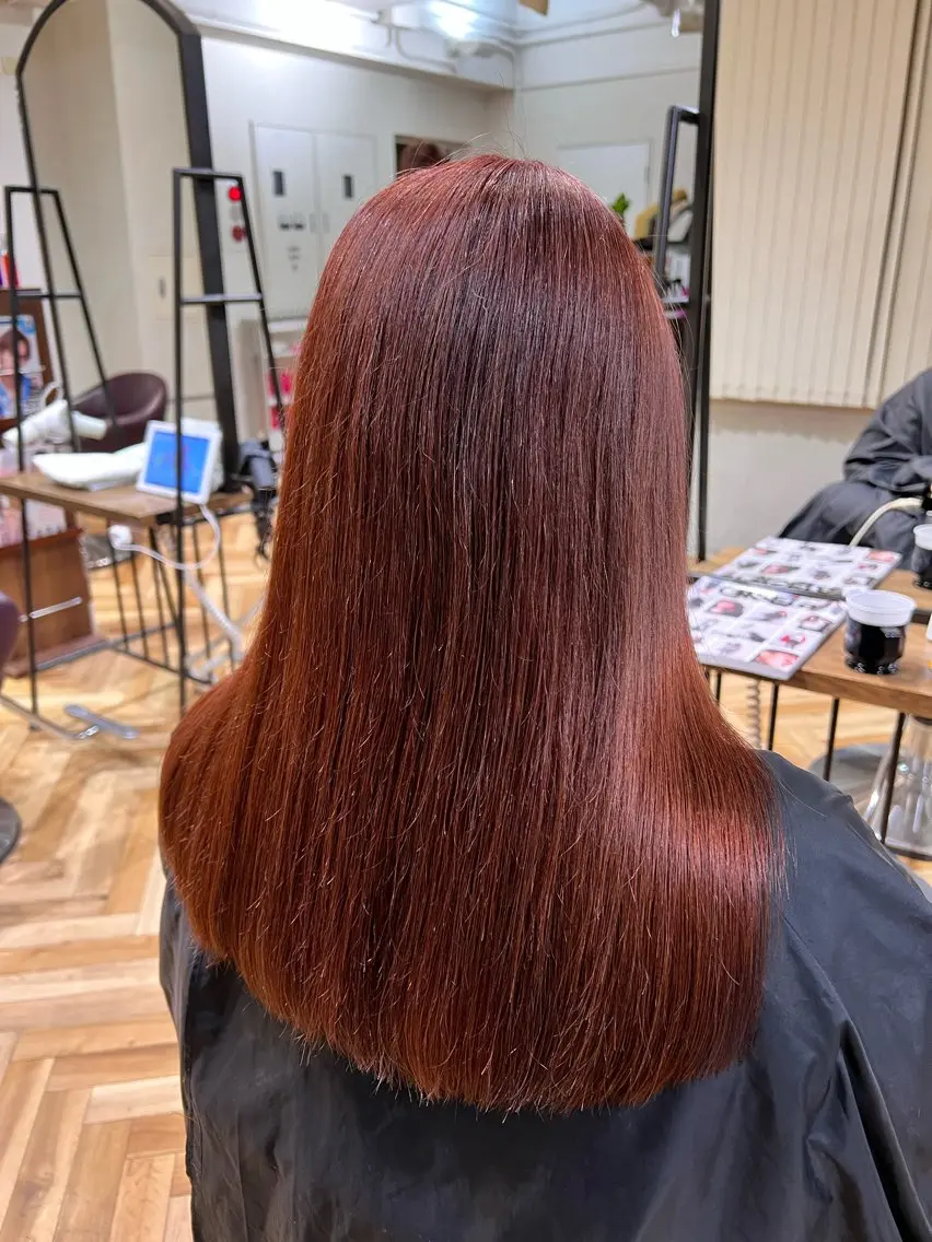 ロング カラー ヘアカラー トリートメント 🌞レイヤー×カラー 前川那津美🌞のヘアスタイル
