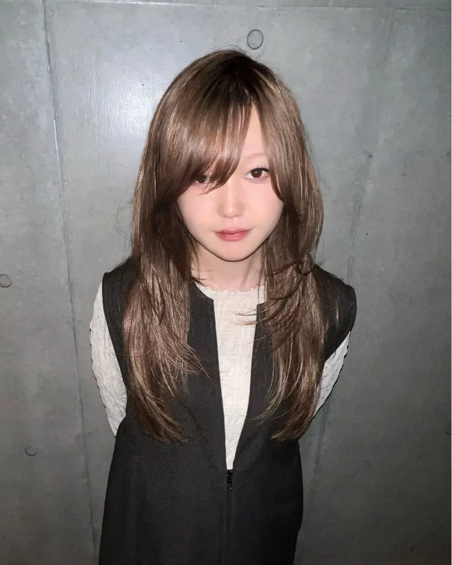 ロング カラー ブリーチ ブラウンカラー 透明感カラー RYOTA /GARTE髪質改善のヘアスタイル