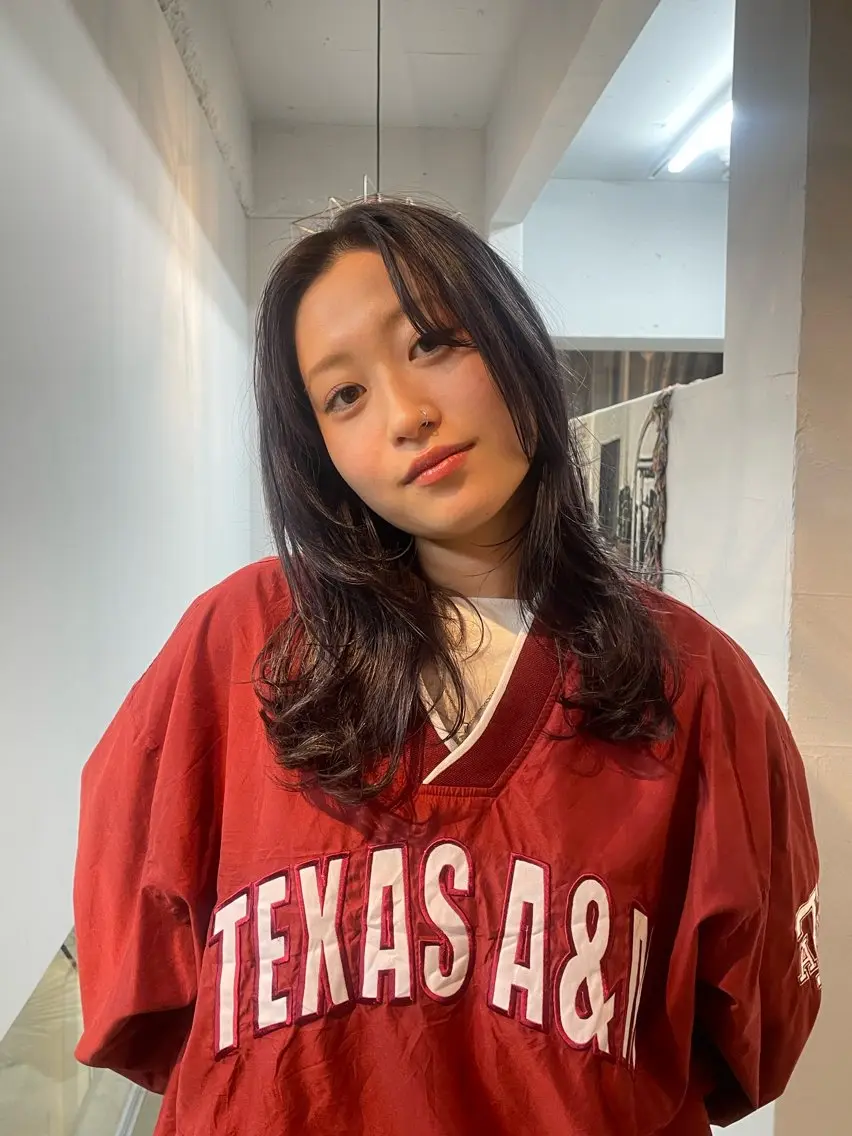 ミディアム カラー 透明感カラー ヘアカラー 和田 有生のヘアスタイル