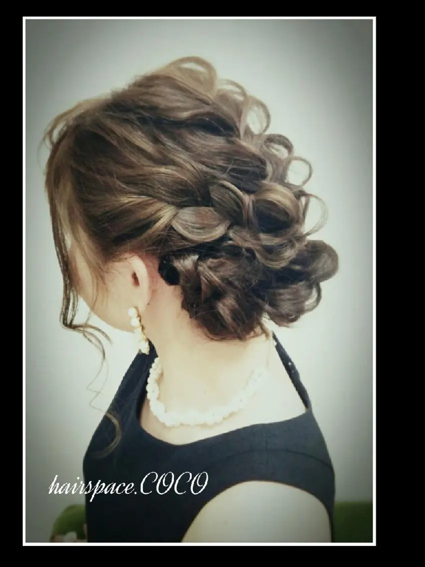 結婚式 パーティーヘアセット(一律料金です)の写真