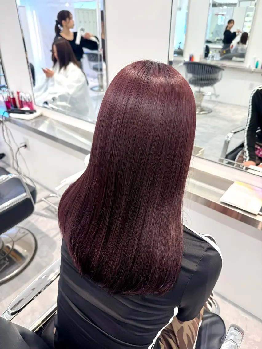 透け感カラーや暖色カラー🫧🐰【ブリーチなしダブルカラー】➕【カット✂︎】の写真