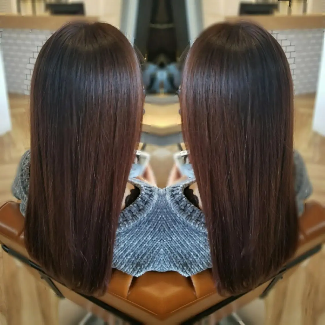カラー イルミナカラー ばんの かすみのヘアスタイル