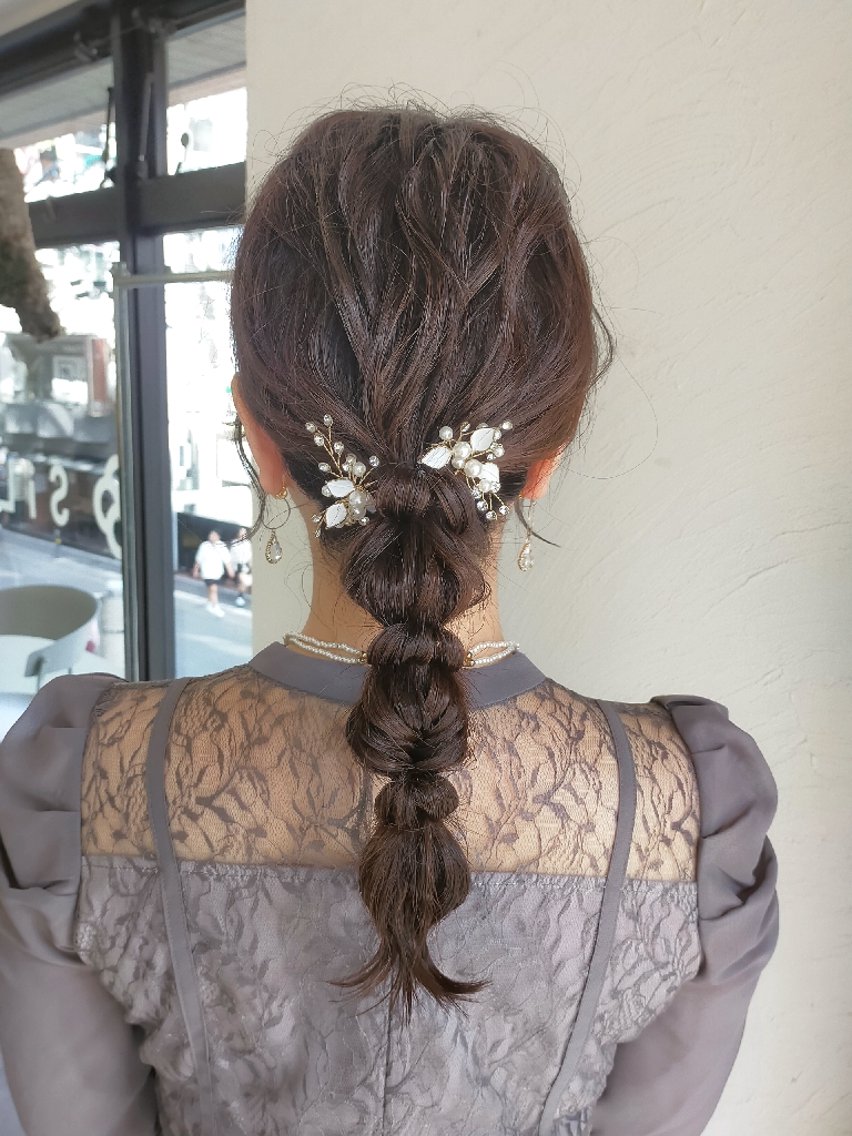 ヘアアレンジ ヘアセット SiLO 🎀 𝕂𝕒𝕟𝕟𝕒のヘアスタイル
