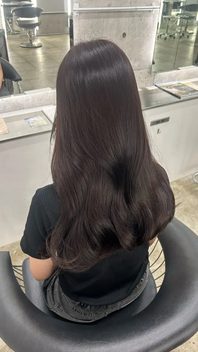 【人気No.２🥈✨】透明感うる艶カラー＋1stepトリートメント🩷ྀི🎀(内部外部補習)の写真