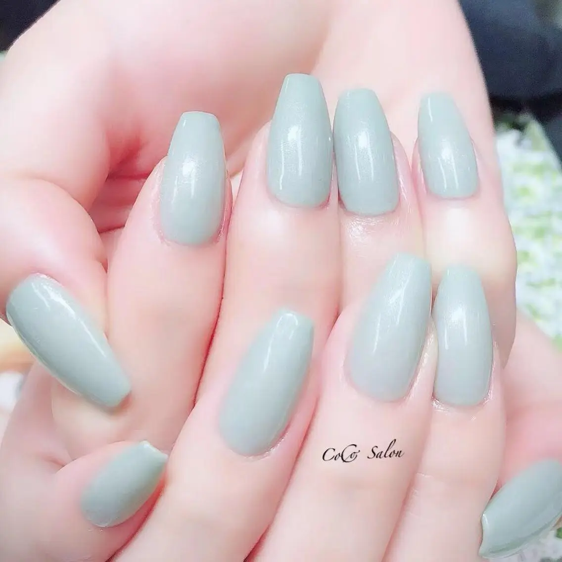 ネイル ワンカラーネイル スカルプネイル ハンドネイル CoCoSalon ネイル/まつ毛予約のネイルデザイン