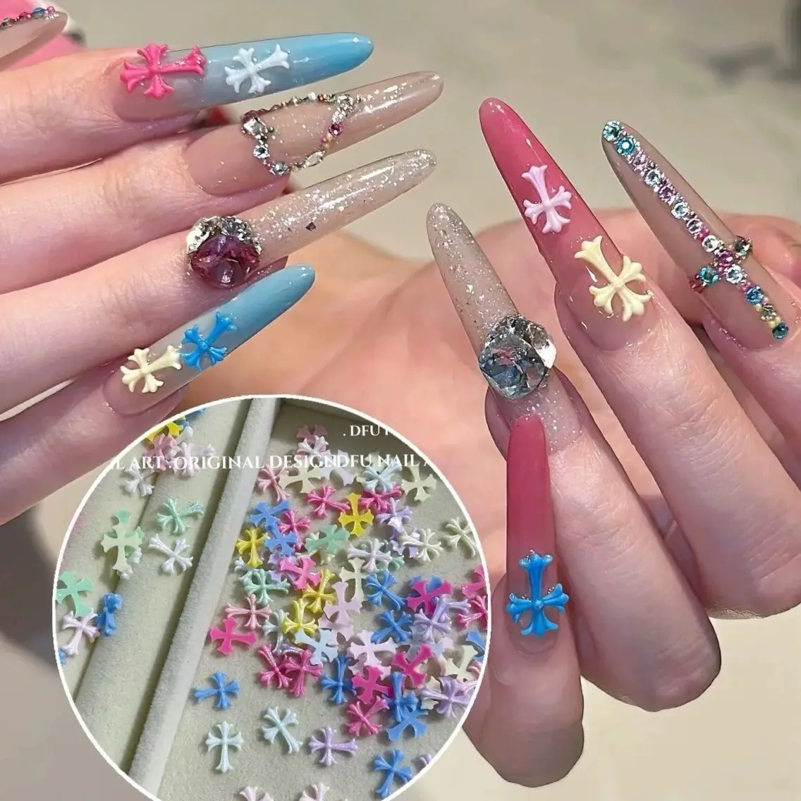 ネイル kao nail マグネット/長さだしのネイルデザイン
