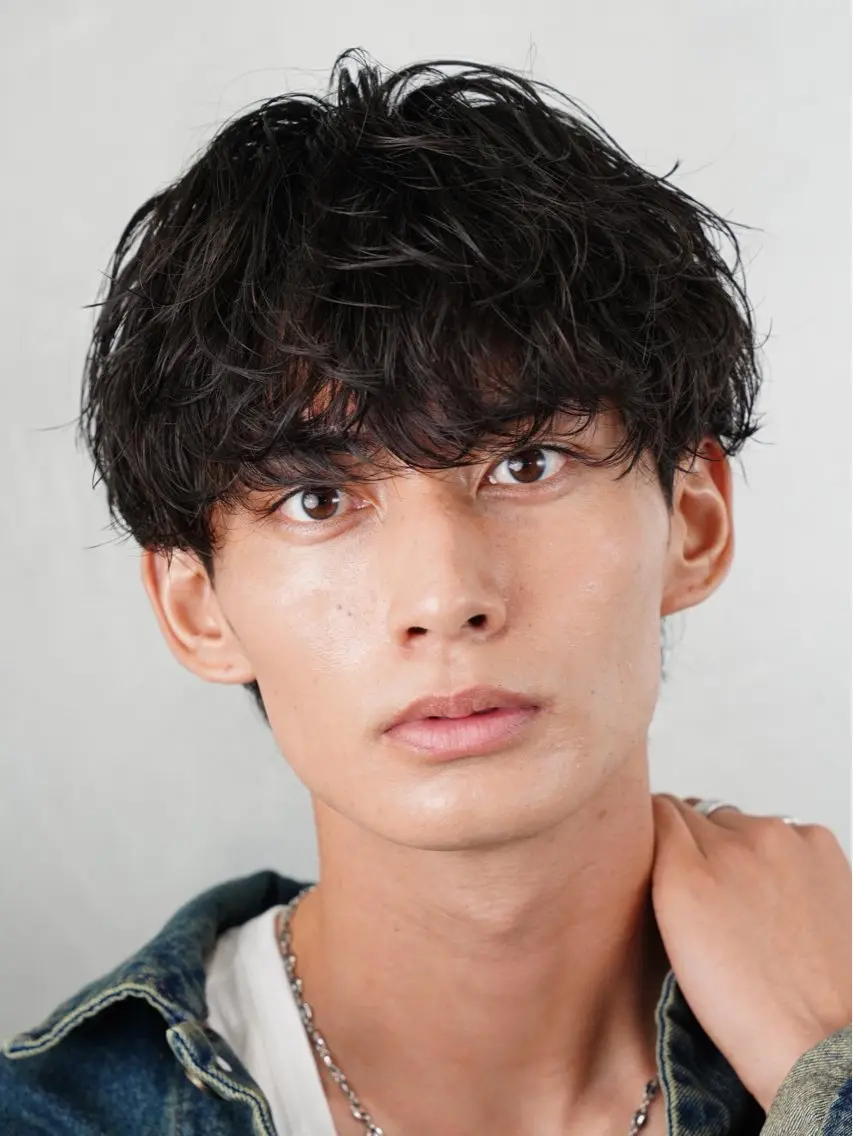 ショート パーマ メンズ カット パーマ fifth/メンズ/ シャドウパーマ/せなのヘアスタイル