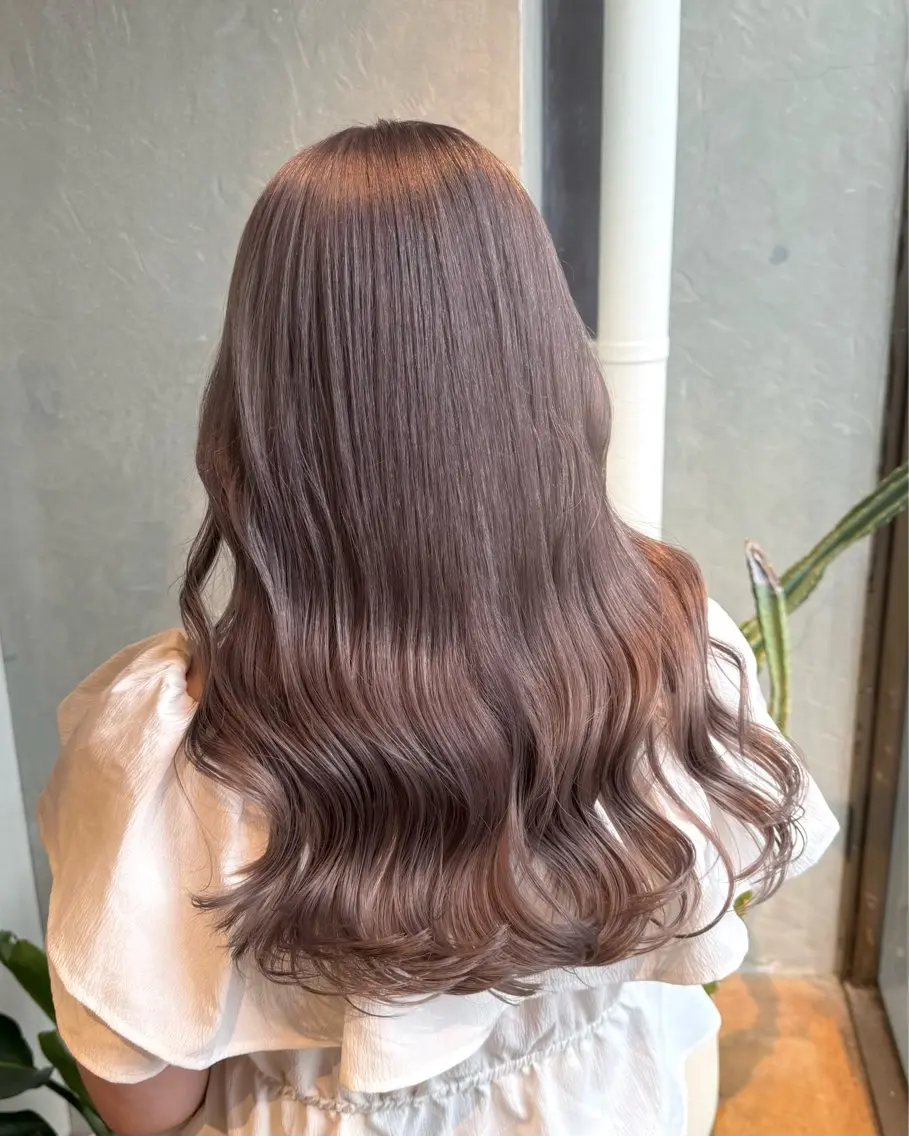 ロング カラー カット ヘアカラー fuhcoh 小倉魚町店|守ひよりのヘアスタイル