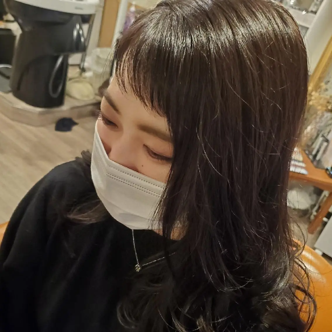 カラー ロング アディクシーカラー ブリーチ イルミナカラー 外国人風カラー トリートメント カット ヘアカラー トリートメント spa hair ark 富井直美のヘアスタイル