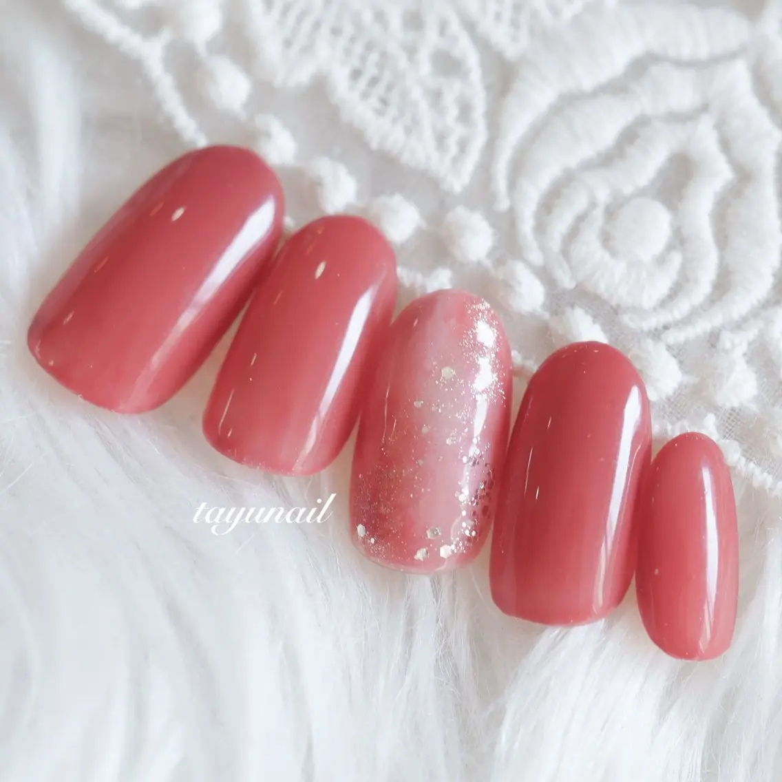 ネイル アートネイル ジェルネイル パラジェル シンプルネイル ネイルサロン 【たゆnail】小中のネイルデザイン