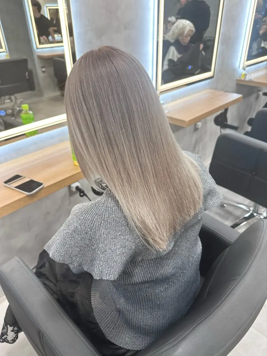 セミロング ヘアカラー 似合わせ×艶髪 YASUAKIのヘアスタイル