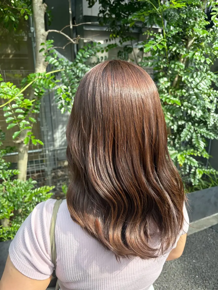 カラー ブラウンカラー 宮原 しおりのヘアスタイル