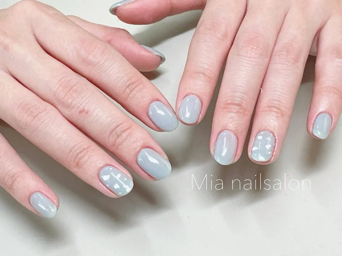 ネイル 持ち込み ハンドネイル Mia ネイルサロンのネイルデザイン