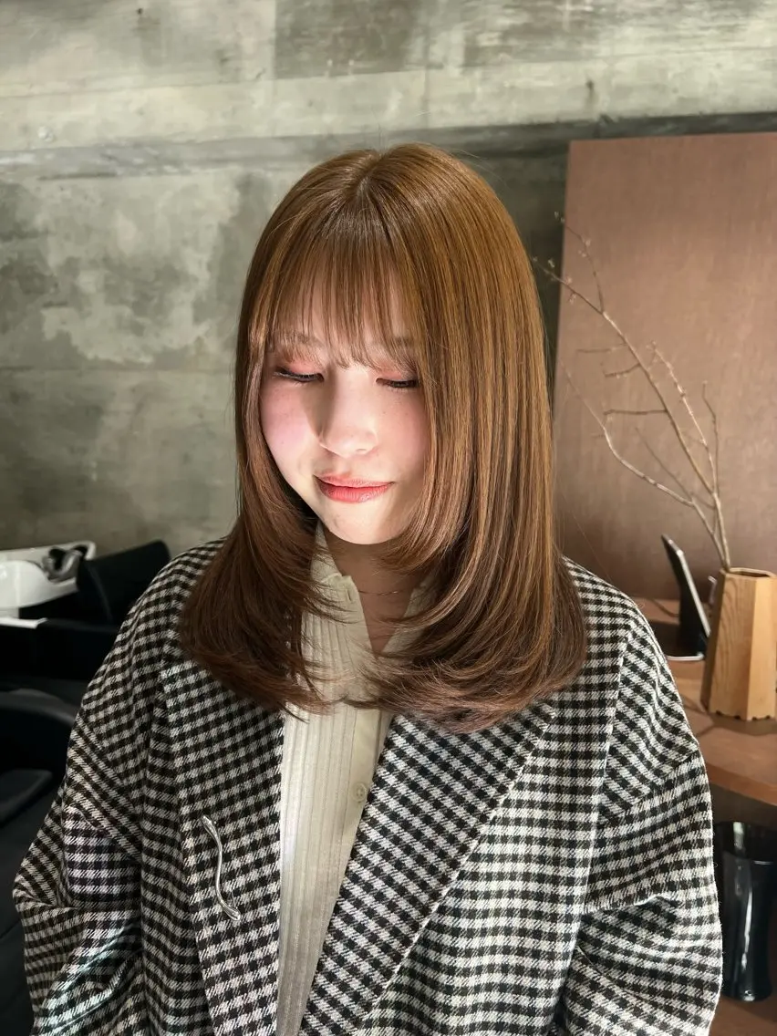 ミディアム nok kaoriのヘアスタイル