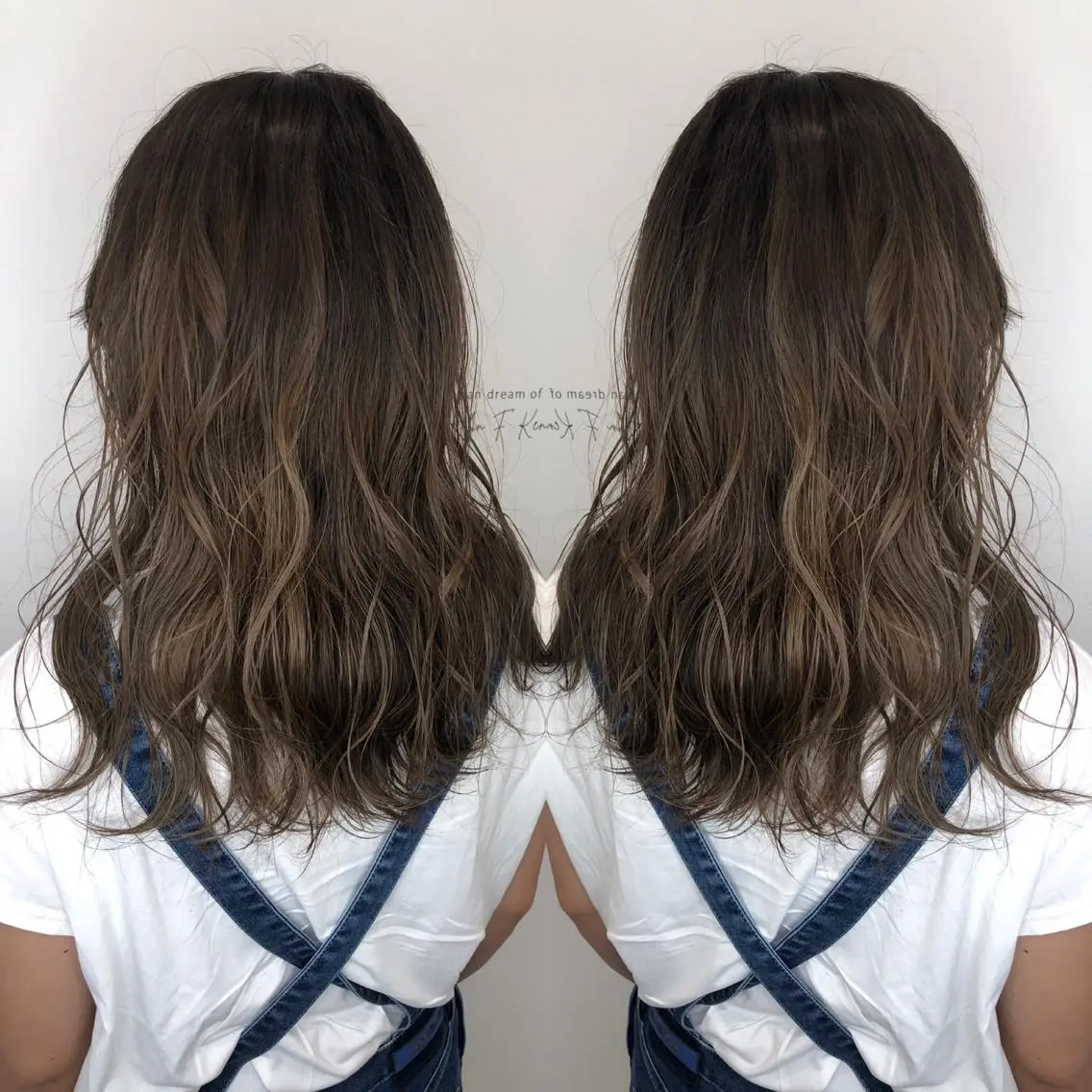 セミロング カラー ヘアカラー トリートメント 鍵谷 公宏のヘアスタイル