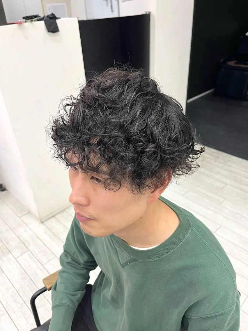 パーマ メンズ メンズパーマ プードルパーマ プードルパーマ 南雲優佑 メンズ特化のヘアスタイル