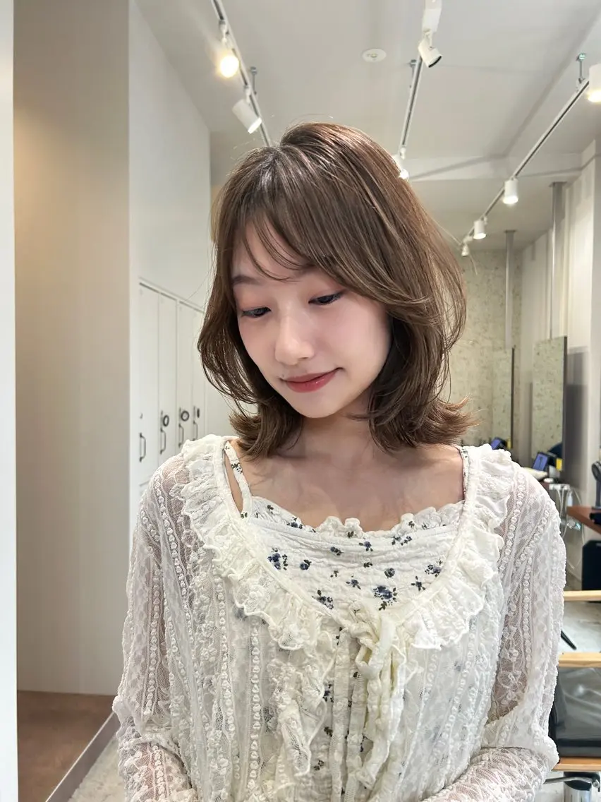 ミディアム カラー ヘアカラー トリートメント ナチュラル🕰️流山 /Ruko🌱のヘアスタイル