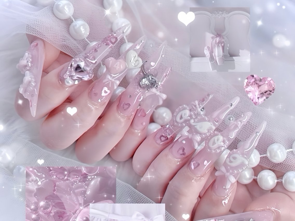 ネイル アニマル柄 べっ甲ネイル ブルー ボルドー ブラウン ハンドネイル Rin Nail 新大久保店のネイルデザイン