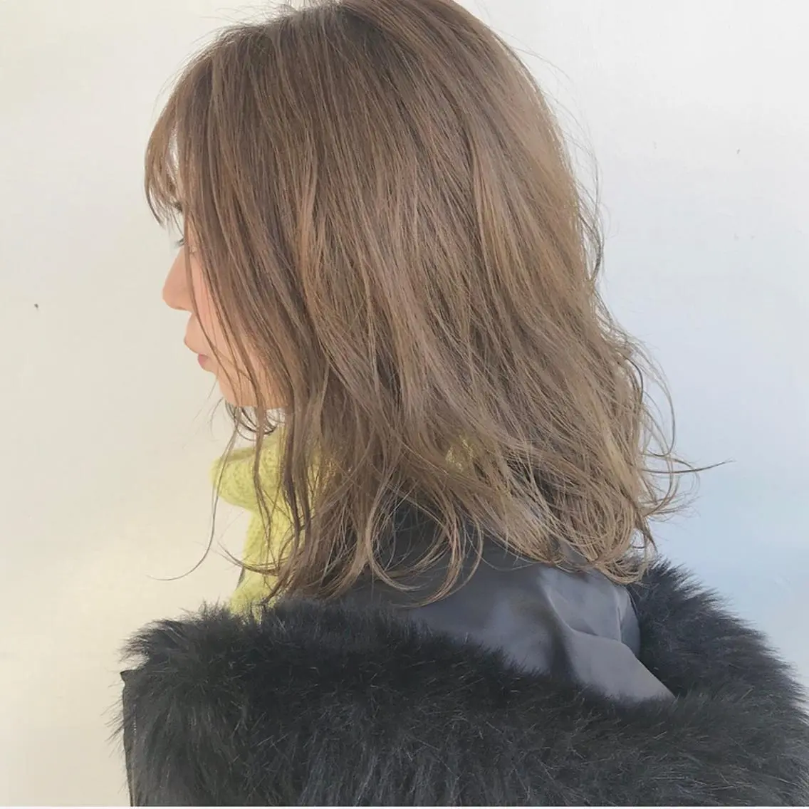 ミディアム カラー カット ヘアカラー トリートメント 艶カラー⁑ナチュラル ⁑中屋恵美🍃のヘアスタイル