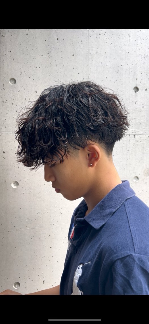 ショート カット パーマ メンズ特化美容師 ‼️ 永留 卓己のヘアスタイル
