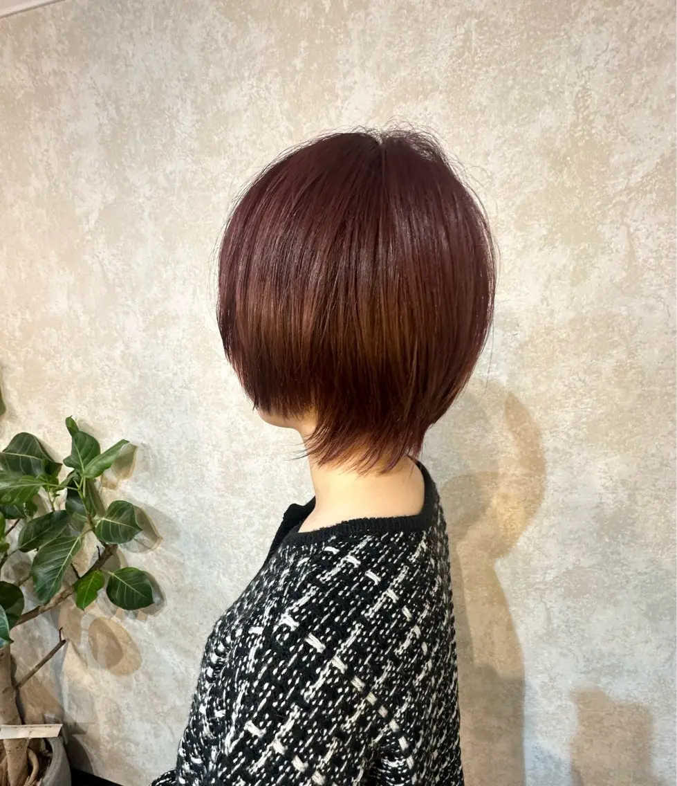 ショート カラー ピンクカラー ウルフカット カット ヘアカラー トリートメント 髪質改善/縮毛矯正 /naokiのヘアスタイル