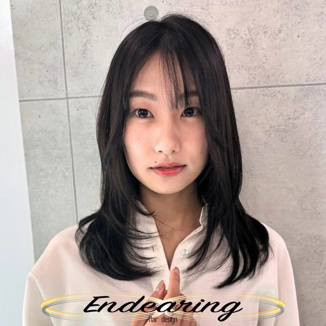 セミロング レイヤーカット 小顔カット トリートメント カット トリートメント 柳田 怜那/銀座 Endearingのヘアスタイル