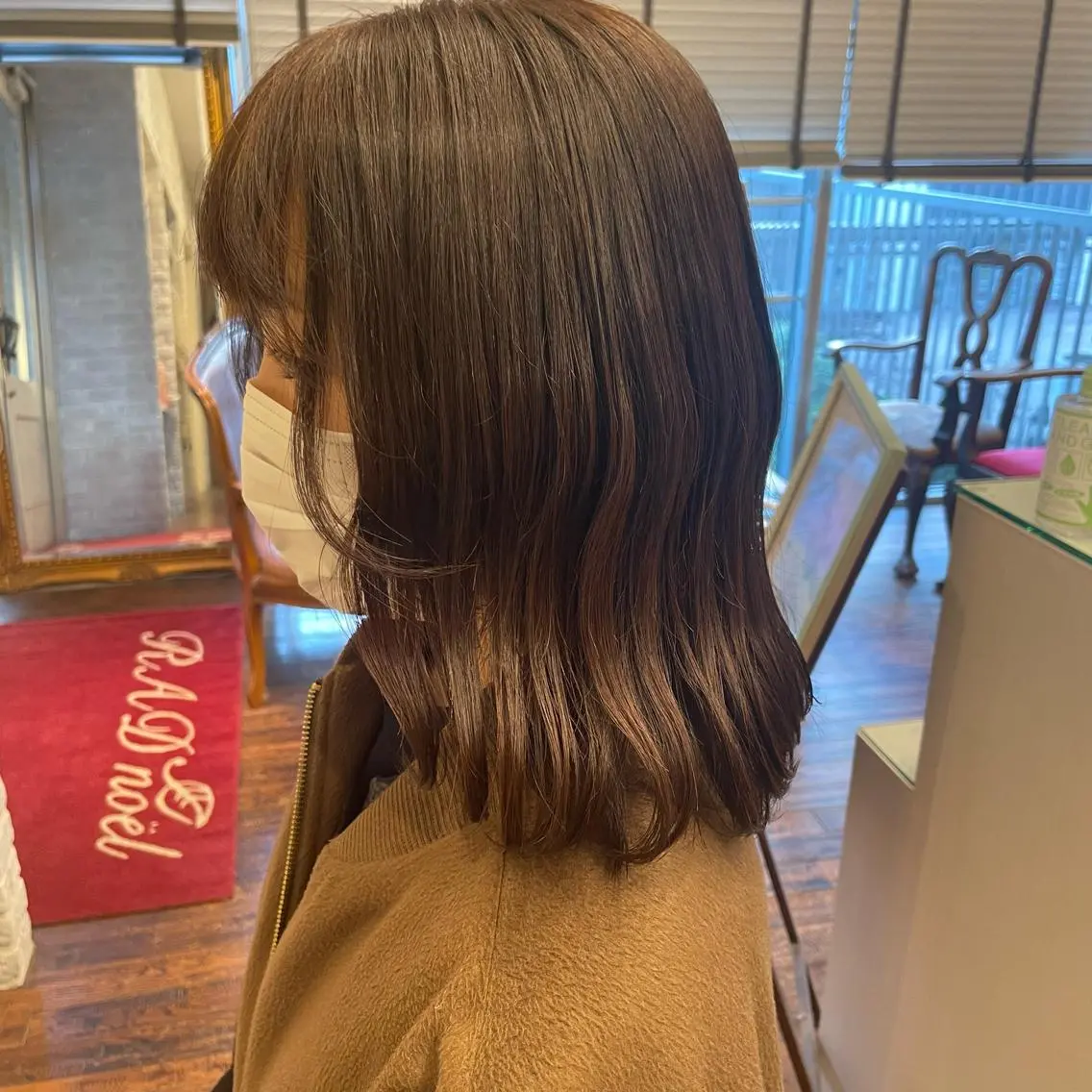 ミディアム カット 透けカラー.艶髪. 梅田♡midoのヘアスタイル