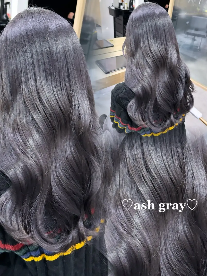 ロング カラー ヘアカラー トリートメント 🇰🇷ハイトーン/ レイヤー🎀yui♡のヘアスタイル