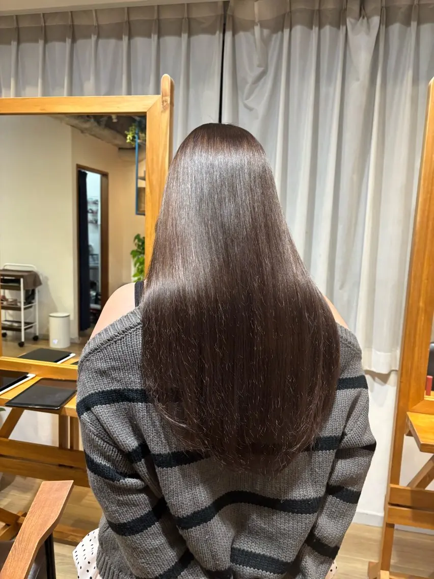 ロング カラー ベージュカラー 透明感カラー RINNO🌷透明感 カラー/髪質改善のヘアスタイル