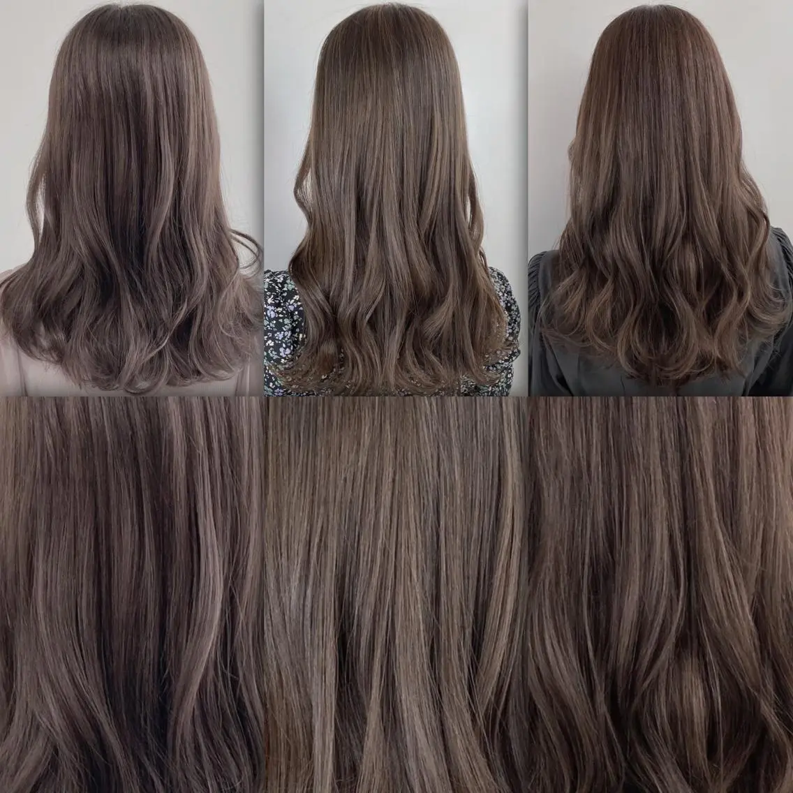 ロング 切りっぱなしボブ アッシュ ケアカラー ピンクブラウン ボブ 美髪/透明感カラー 菅原弘行のヘアスタイル