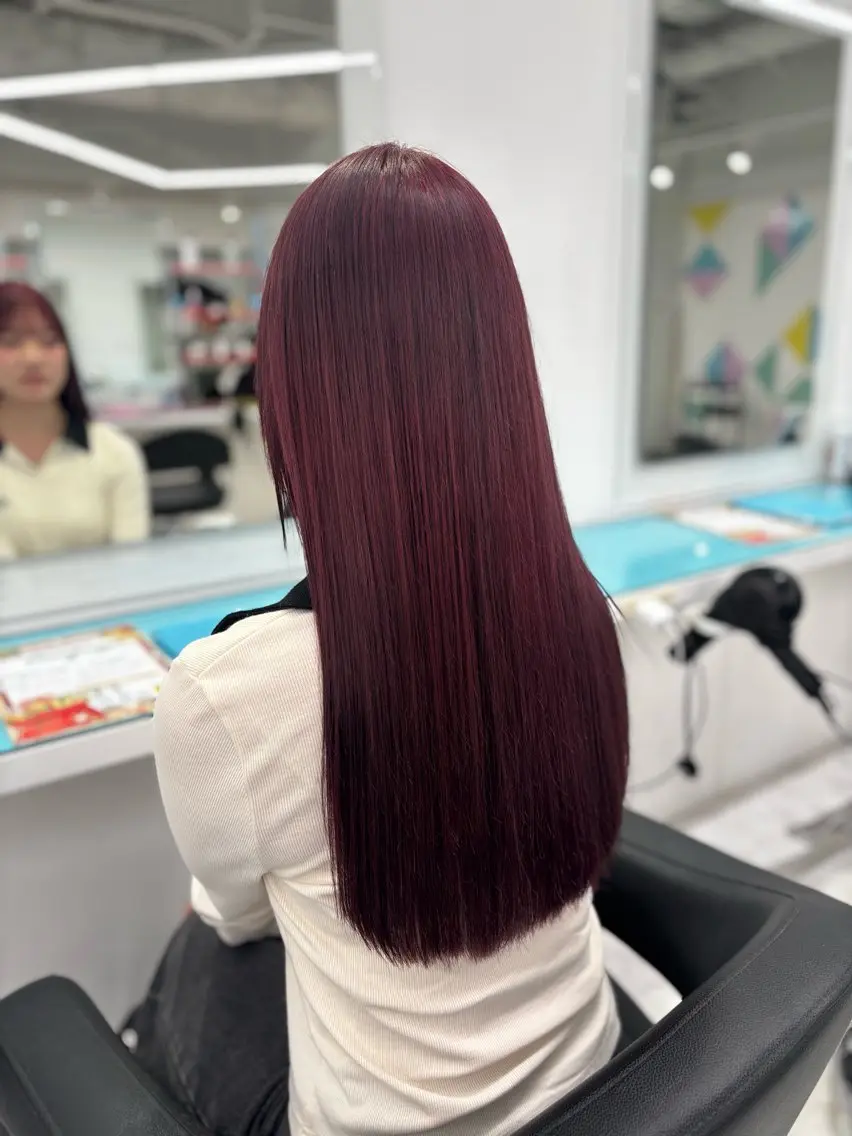 ロング カラー ヘアアレンジ えびけん/色落ちまで 可愛い♥️のヘアスタイル