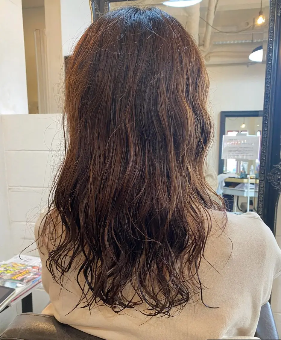 ロング パーマ 🪞パーマ🐾ボブ ロング🌷川原のヘアスタイル