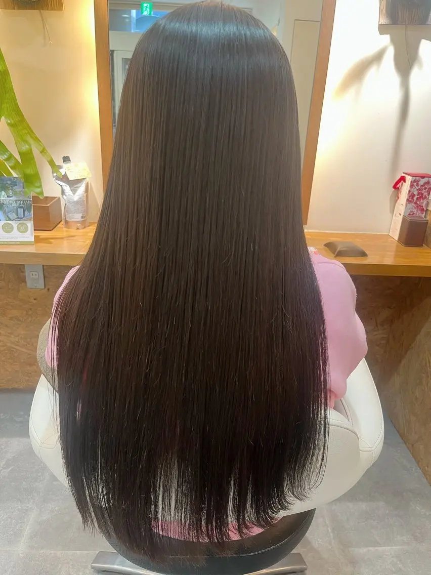 ロング 縮毛矯正 佐藤 未来のヘアスタイル