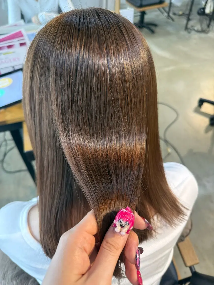 セミロング トリートメント 後藤 実咲のヘアスタイル