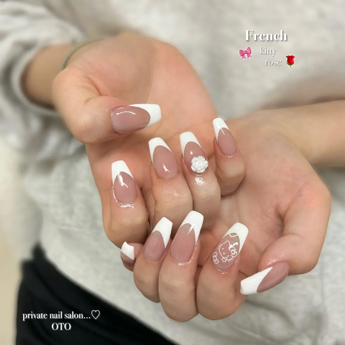 ネイル フレンチネイル ハンドネイル ayaca ♡のネイルデザイン