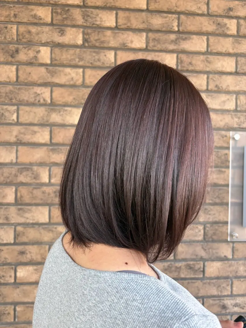 ショート カラー ラベンダーカラー 田中 愛華のヘアスタイル