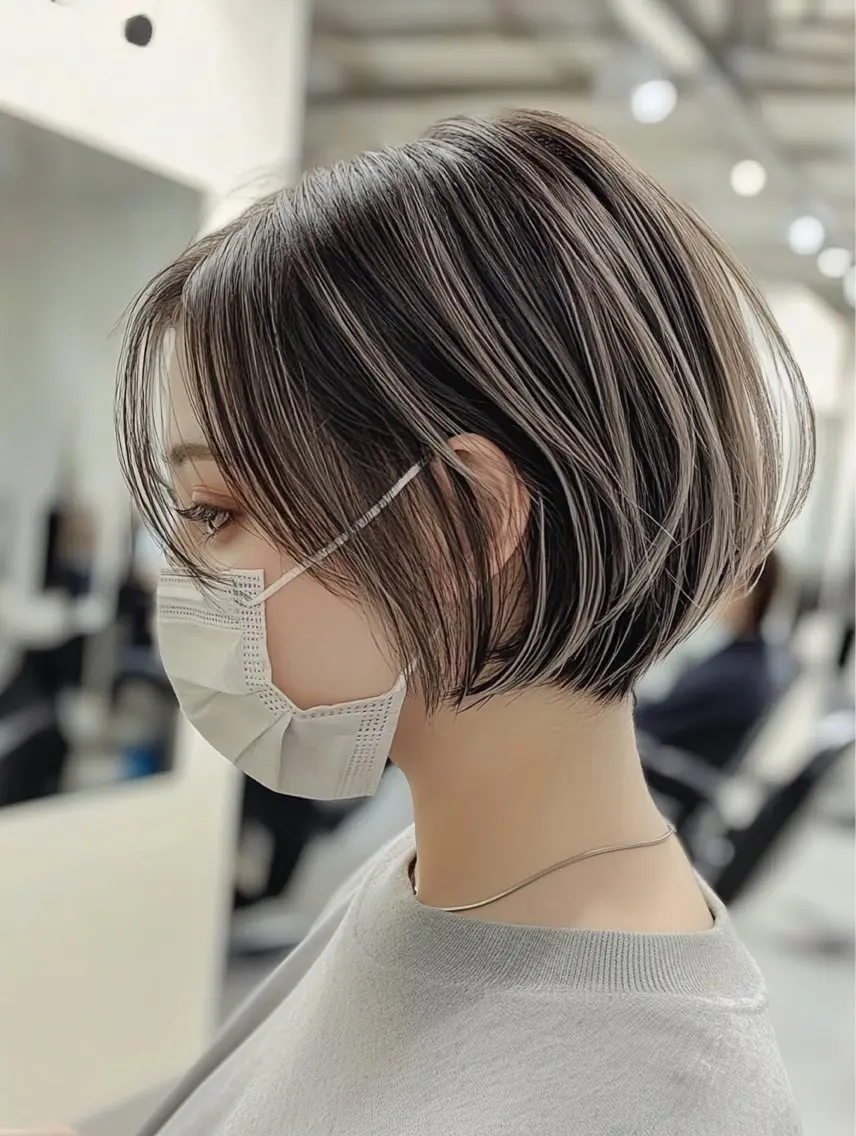 ショート カラー ショートボブ ボブ ショートヘア 銀座ショートヘア特化 渡部 誠のヘアスタイル