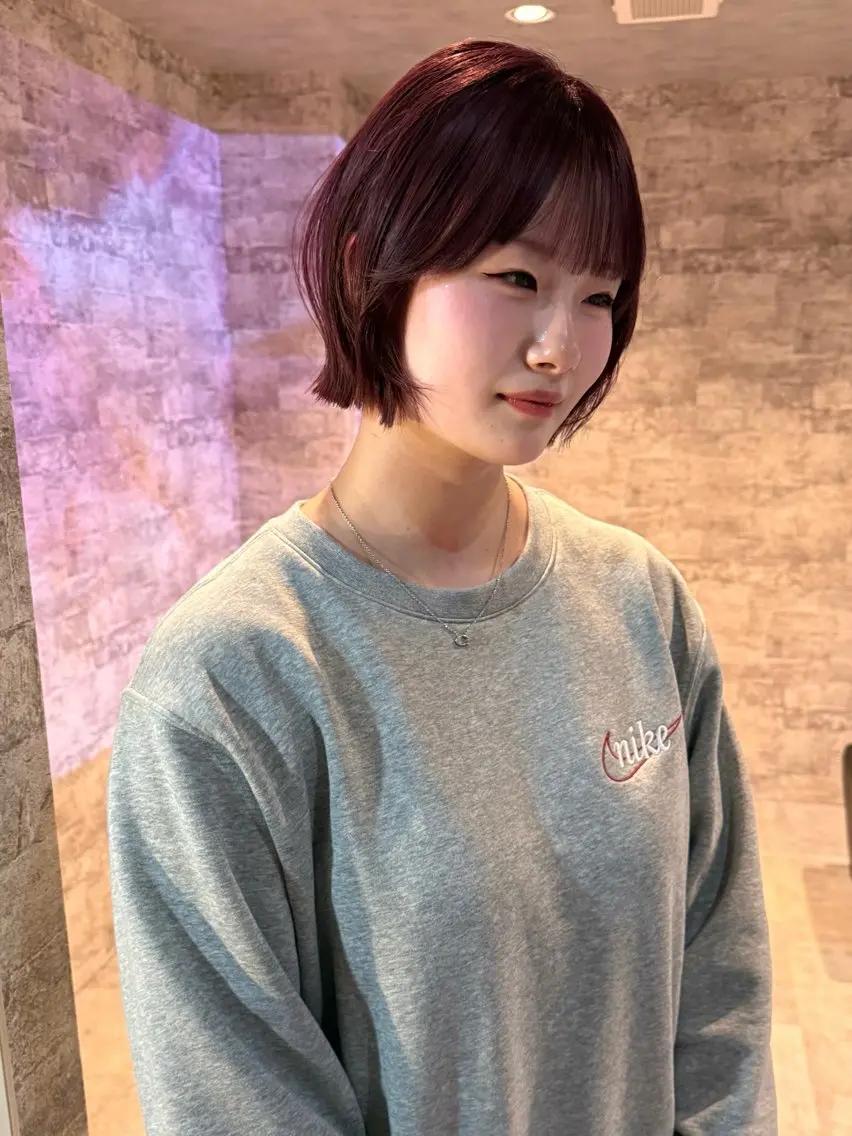 ショート カラー 似合わせカット カット ヘアカラー トリートメント mai / linoah˚✧のヘアスタイル