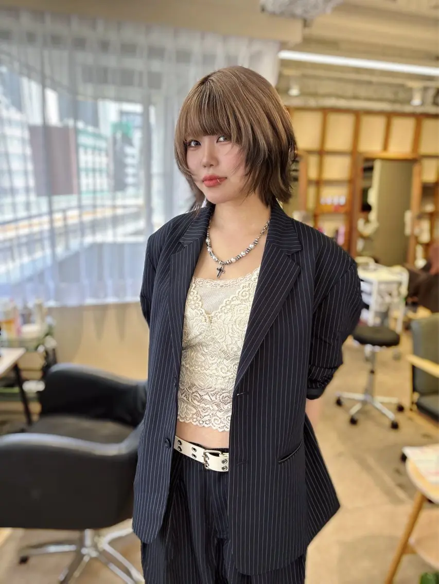 カラー 河原 楓樹のヘアスタイル