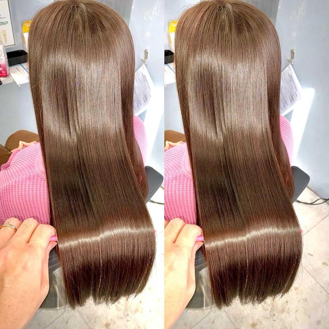 🎀cut➕縮毛矯正➕1step treatment🎀お癖のお悩み解決✅✨リタッチも🉑の写真