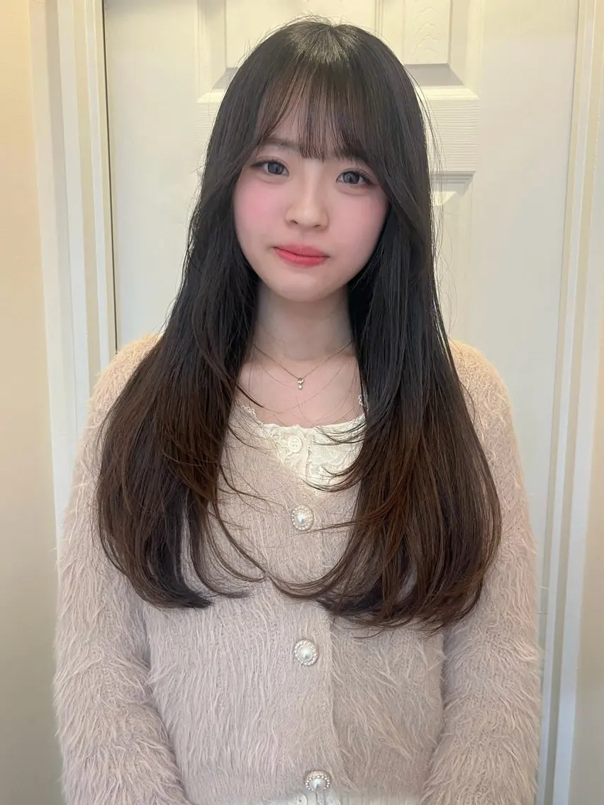 ロング カット yuka ボブカットモデルのヘアスタイル