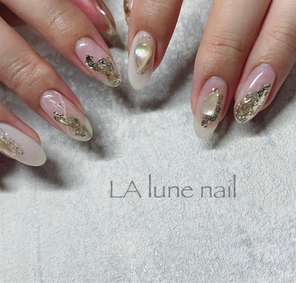 セミロング ハンドネイル Lance nailのネイルデザイン