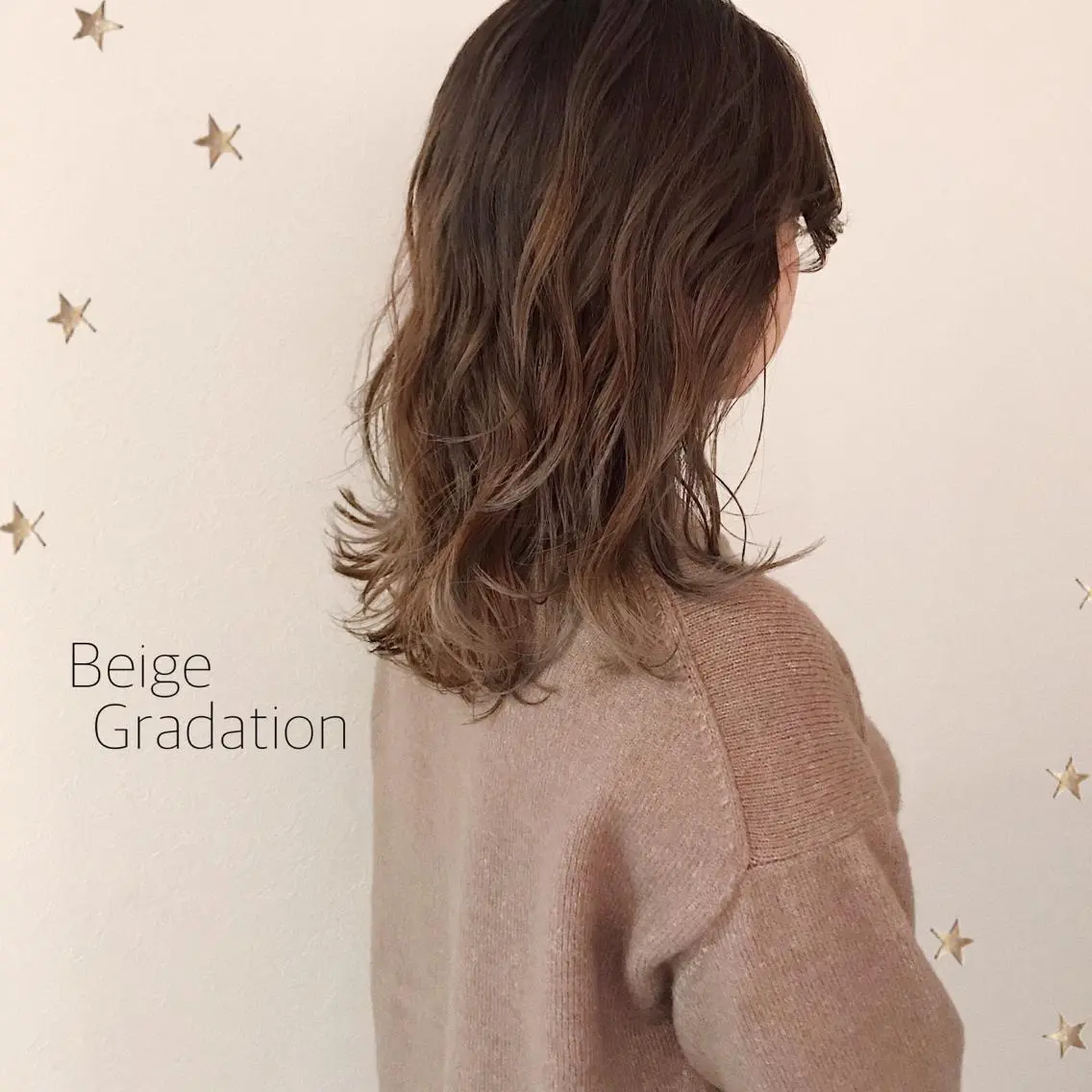 セミロング カラー カット ヘアカラー 市川 千夏のヘアスタイル