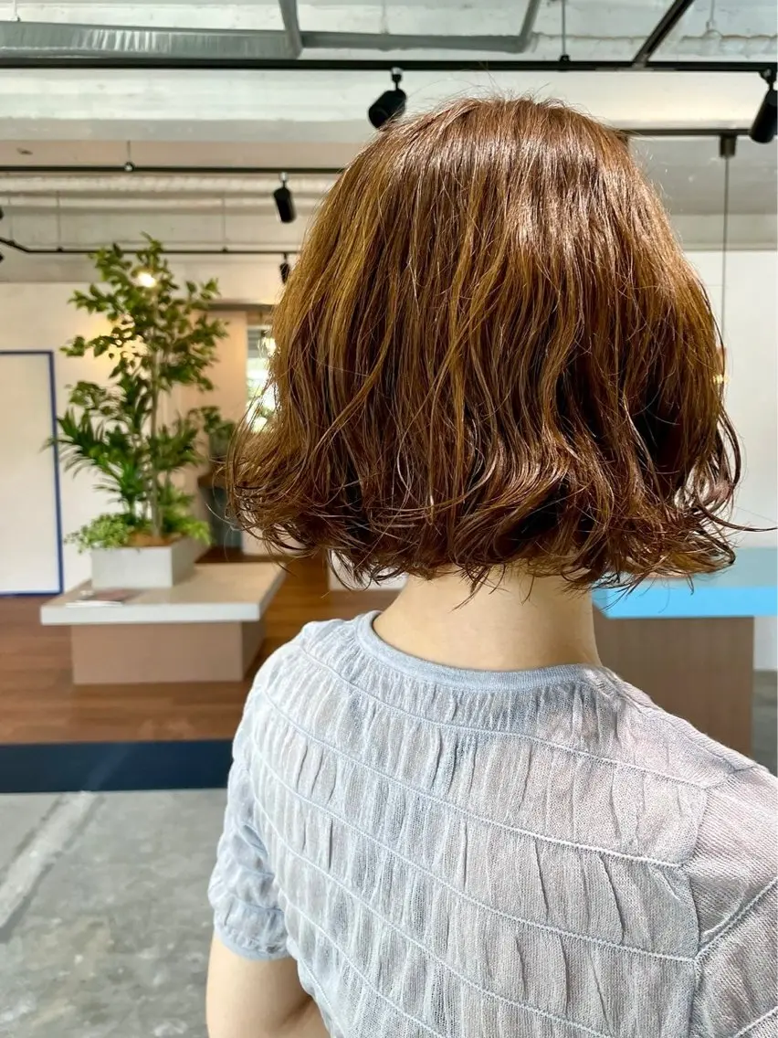 カラー パーマ oasis un アンドウチヒロのヘアスタイル