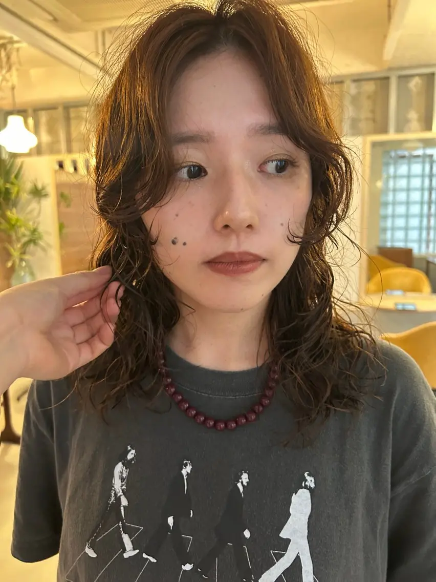 ミディアム パーマ 原宿/くるくるパーマ 🌴yacoのヘアスタイル