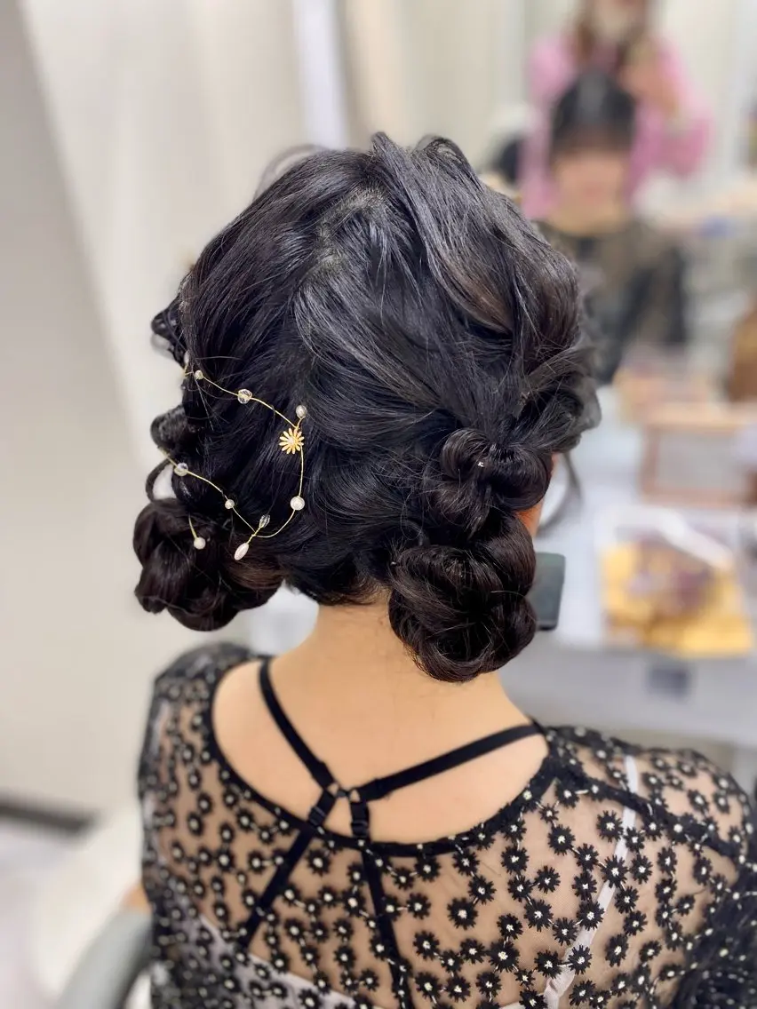 ヘアアレンジ ヘアセット ヘアセットサロン ココのヘアスタイル