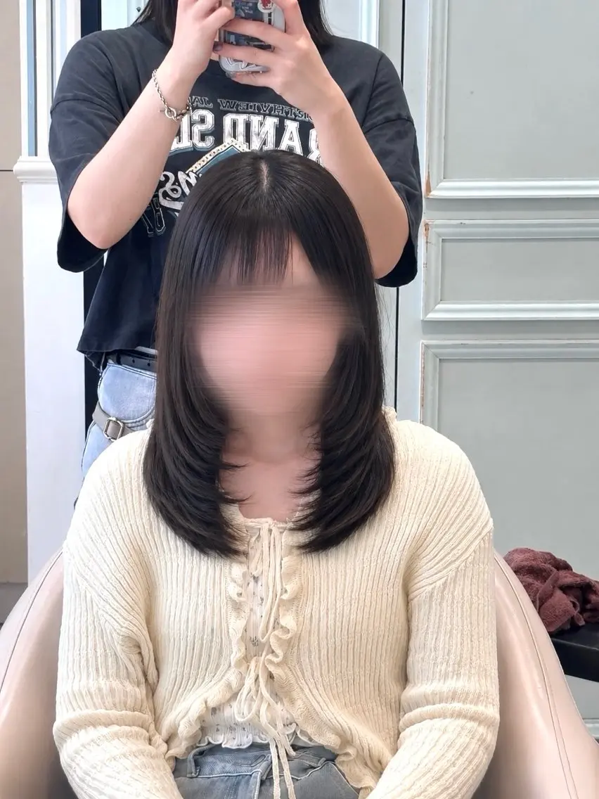 【モテ髪‪‪💘レイヤーカットなど】🚺カット+Aujua2stepトリートメント🕊️🫧¥10,300→¥6,600の写真