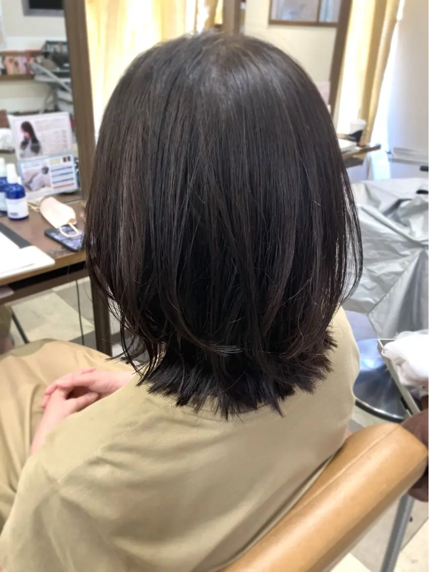 ミディアム 阿部 雲母のヘアスタイル
