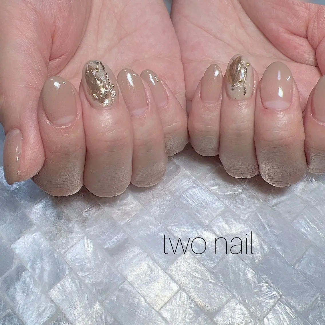 ネイル アートネイル ネイルチップ ホワイト ハンドネイル two nailのネイルデザイン