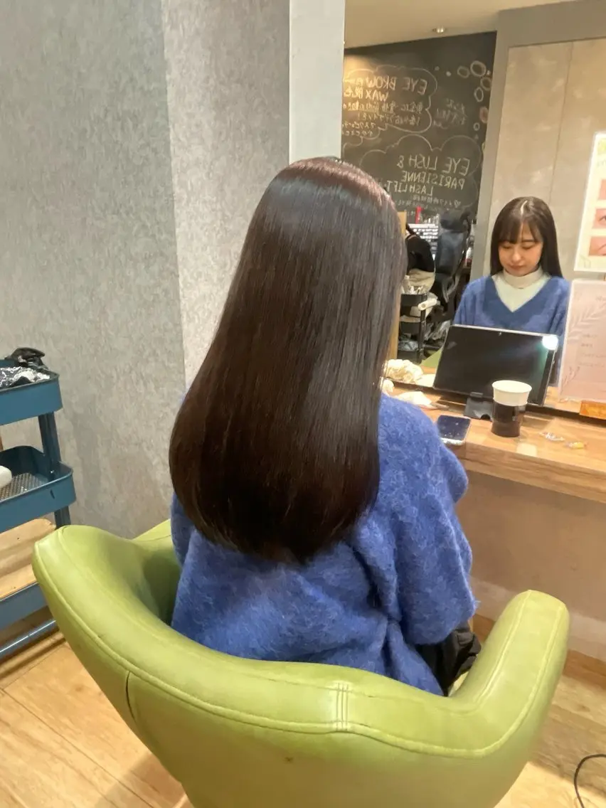 ロング カラー ブラウンカラー ダークブラウン 髪質改善/Bloss om🌷高橋沙衣のヘアスタイル